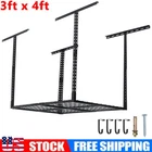 3x 4FT HEAVY DUTY Steel Overhead Garage Adjustable Ceiling Storage Rack 600lbs