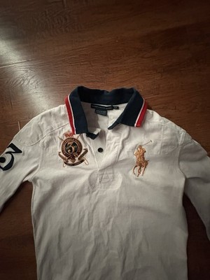 polo ralph lauren ポロシャツ xs chief keef Y2K Ralph Lauren Chief Keef Style Rugby Embroidery Polo Big Logo