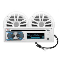 "Boss Audio MCK508WB.6 Marine Stereo & 6,5\" Lautsprecher Kit Weiß Boot Marine"
