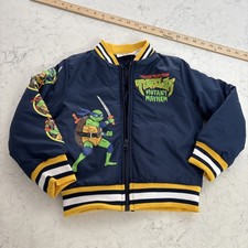 Teenage Mutant Ninja Turtles Lined Zip Up Jacket Size 4/5