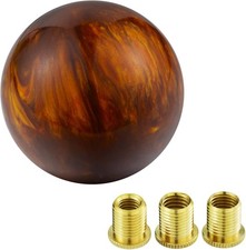 Car Gear Shifter Lever Knob For Most Manual Auto Vehicles Brown Polished Ball De Car Gear Shifter Lever Knob For Most Manual Auto Vehicles Brown Polished Ball De
