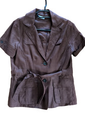 ORSAY - Elegante Braune Jacke, kurze Ärmel, ...
