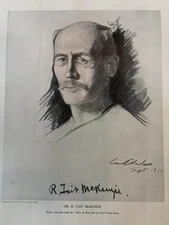 R Tait Mackenzie Cecil Clark Davis Drawing Made for Town & Country Magazine 1912