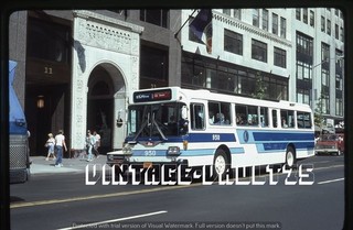ORIGINAL SLIDE BUS 950 HINO DEMO NYCTA NY NYC TRANSIT M104 KODACHROME 1981