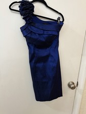 Snap Blue One-Shoulder Cocktail Dress – Size Small- Juniors