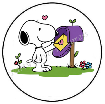 BEAGLE MAIL BOX ENVELOPE SEALS LABELS STICKERS PARTY FAVORS