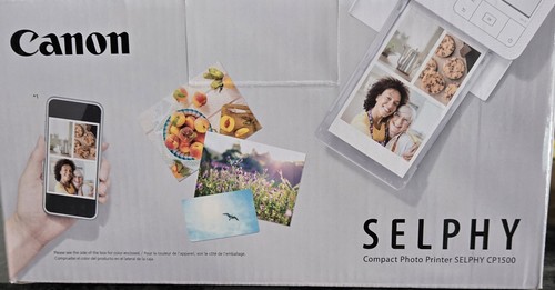 Canon Selphy CP1500 Wireless Compact Photo Printer Black - Picture 3 of 8