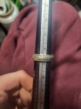 VINTAGE STERLING SILVER BRAIDED BAND RING SIZE 8.5 8.2 Grams