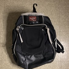 Rawlings Red Series Backpack Baseball Softball Equipment Bag Black/Gray