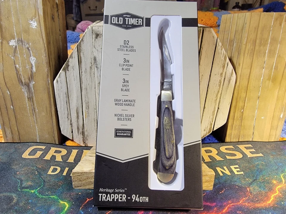 Navaja de bolsillo Schrade Old Timer 94OTH Trapper 3" cerrada nueva en caja Foto 4 de 4