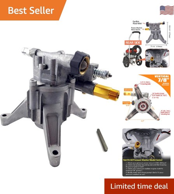#ad Pressure Washer Pump Replacement 7 8#x27;#x27; Shaft Vertical Power Washer Pumps 24... $100.79