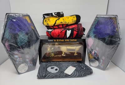 Nightmare Before Christmas Bathroom LOT Shower Curtain Towels Set Bundle NIB NWT