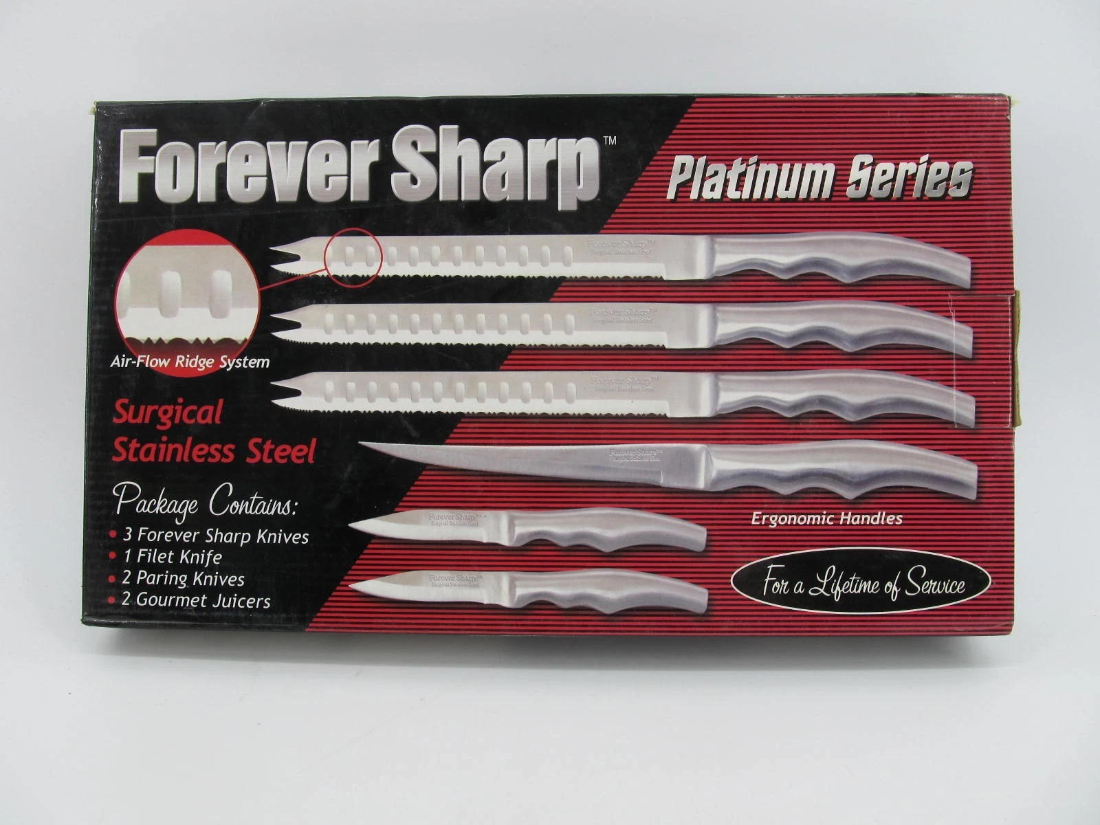 Forever Sharp Cutlery Kitchen Knives Collection Lifetime Guarantee missing 1
Opens in a new window o