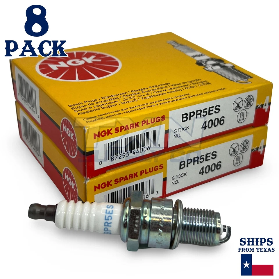8 Pack NGK Standard Spark Plugs 1973-1980 for Mercedes-Benz 450SLC V8-4.5L - Image 2 of 3