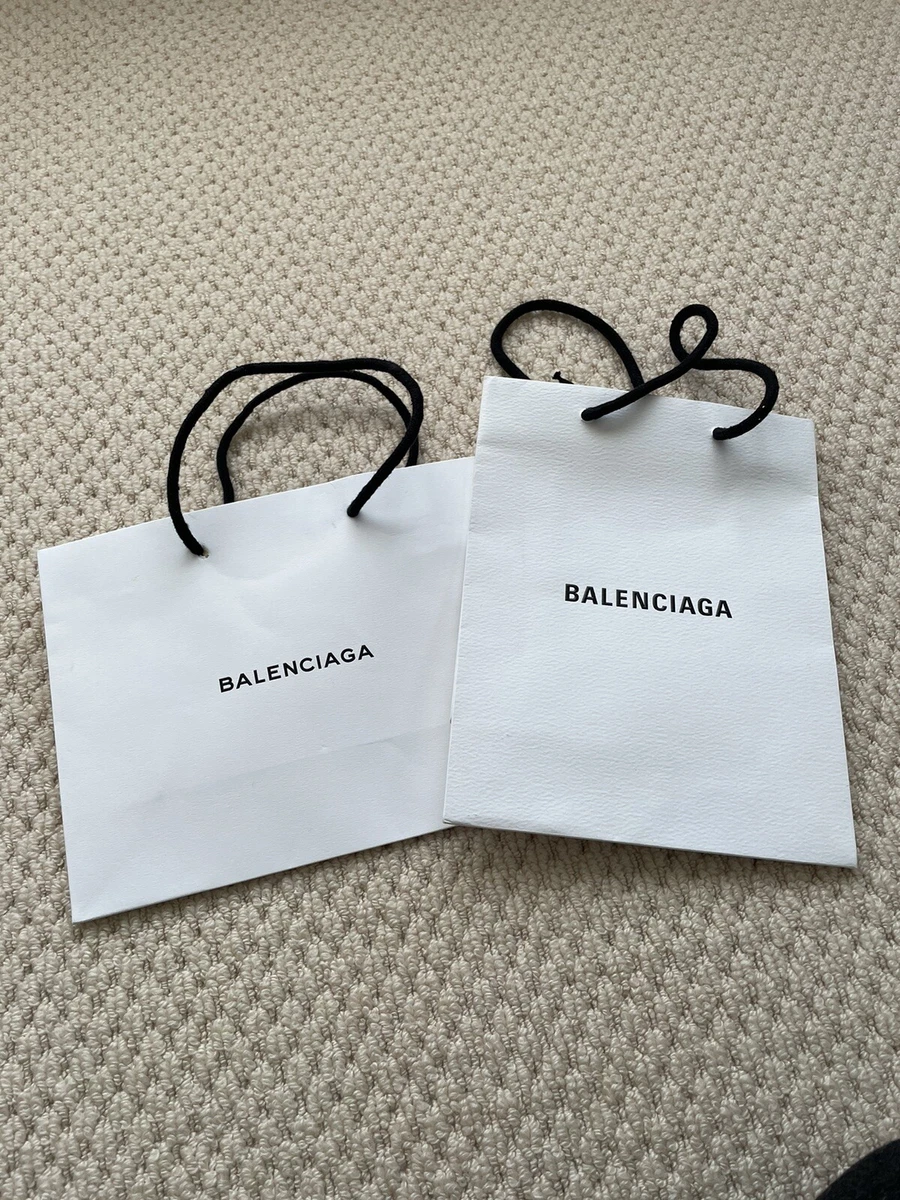 100 Authentic 2 X Balenciaga Paper Carrier Gift Bag 8 X 10