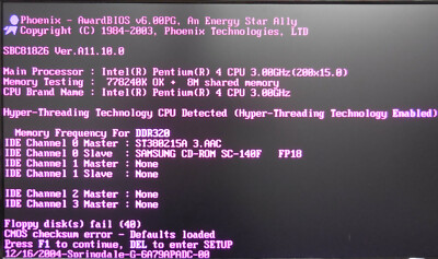 SBC81826-RC Rev.B1 P4 & 3GHz & RAM