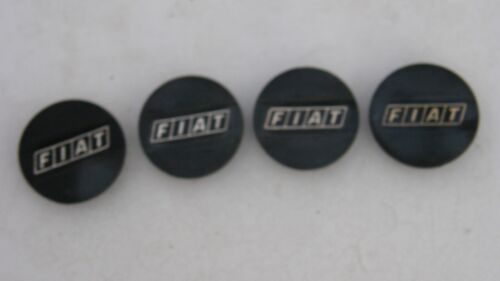 Classic Vintage Original FIAT Wheel Center Caps Used Originals 2) Damaged Mounts