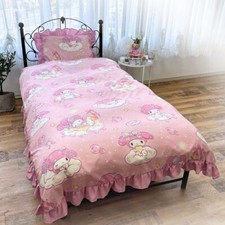Sanrio My Melody Frill Duvet Cover Set Sheets Pillowcase SB-673-S Japan New