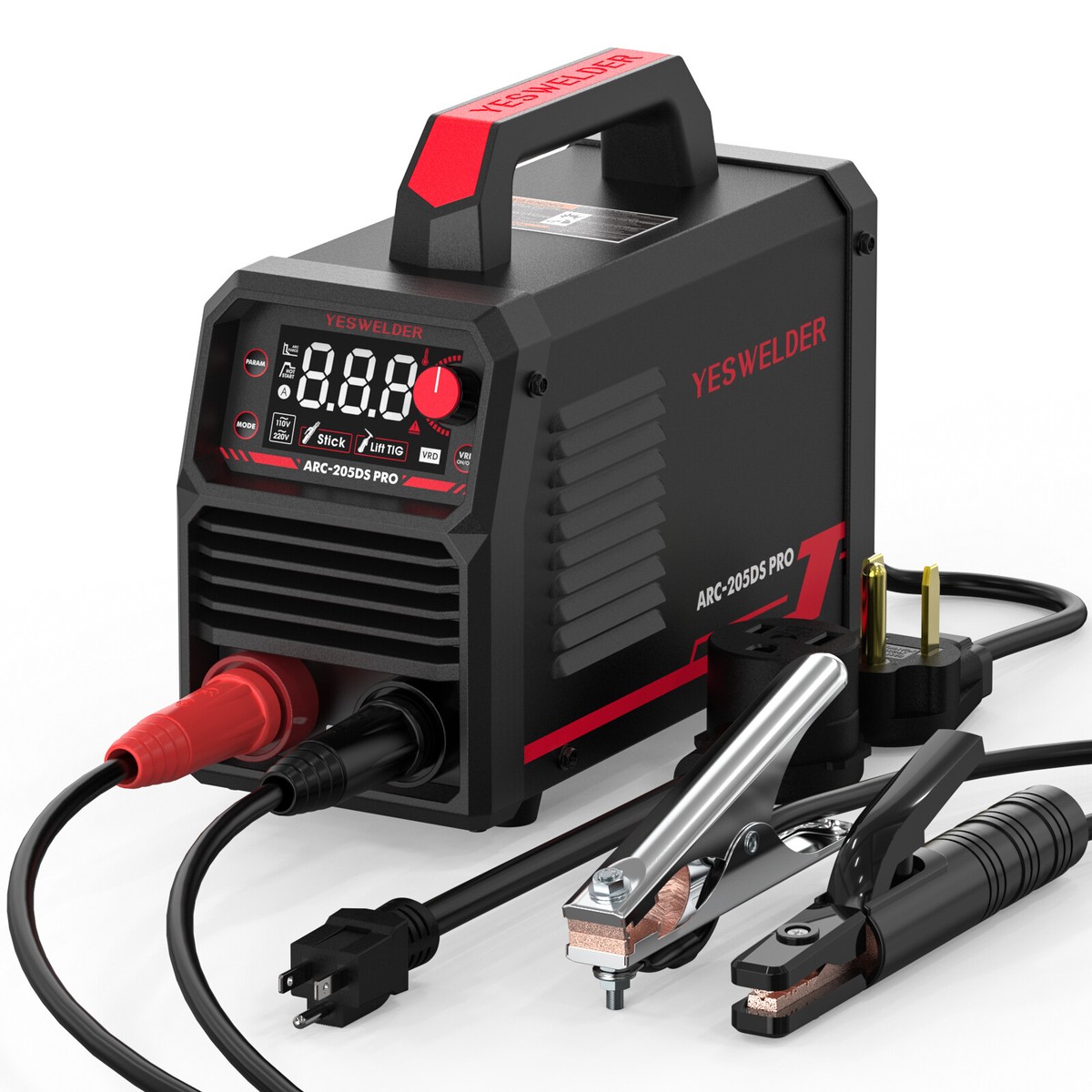 Portable Welding Machine110V, Home DIY Arc Welder,Hot Start Arc Force Anti- Stick