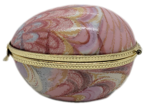 Porcelain Egg Shaped Trinket Box Shaped Aromatic Candle Made in Japan