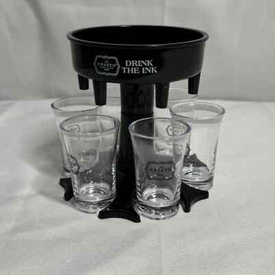 Kraken Shot Bottle Dispenser And Shot Glass Carrier