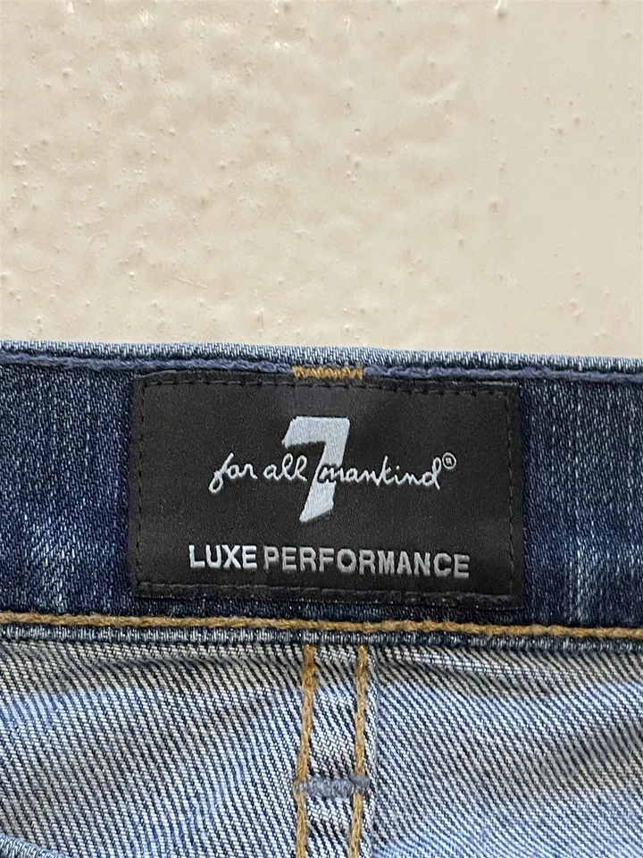 7 for all Mankind 40 x 35 USA MADE Carsen Relaxed Luxe Performance Dark Jeans - Image 4 of 4