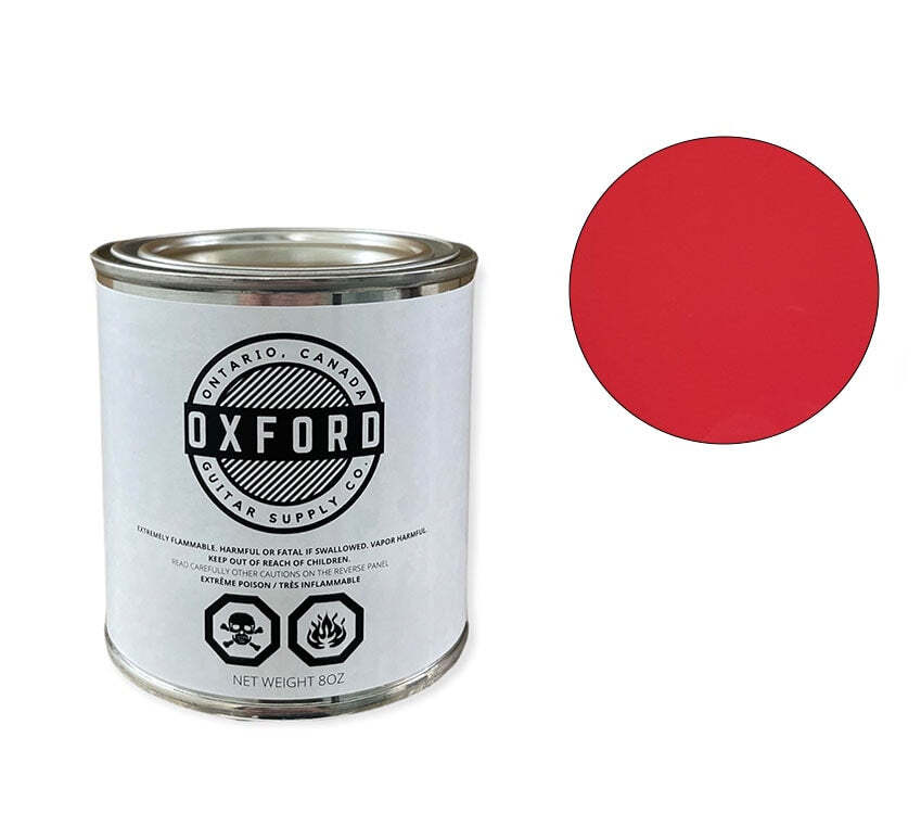 Oxford Nitrocellulose Lacquer - Fiesta Red - 8oz Tin