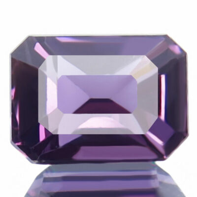 IF-LOUPE CLEAN UNHEATED NATURAL VIOLET SPINEL 1.11CT AWESOME SPARK OCTAGON SHAPE
