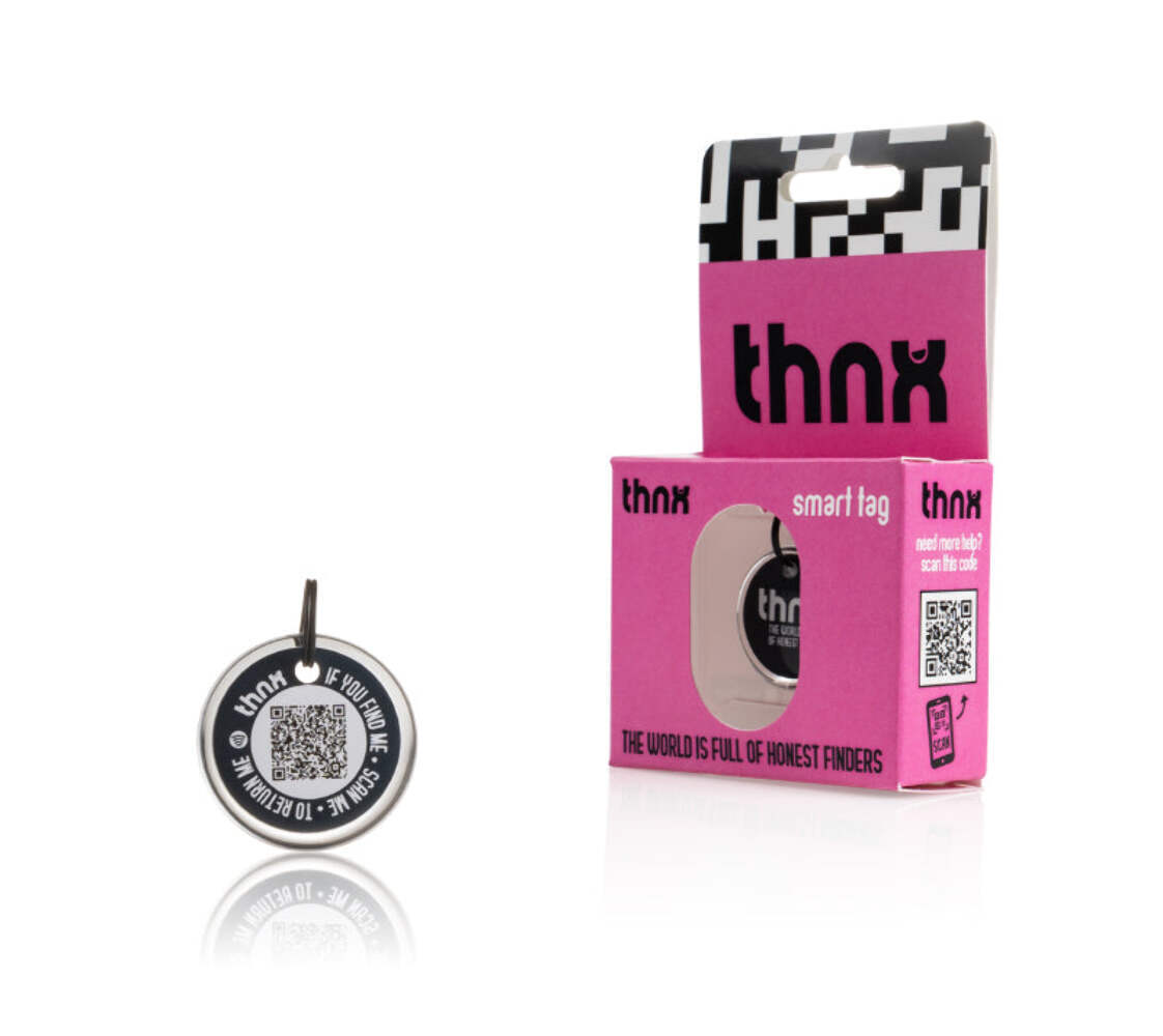 thnx tag Small - black