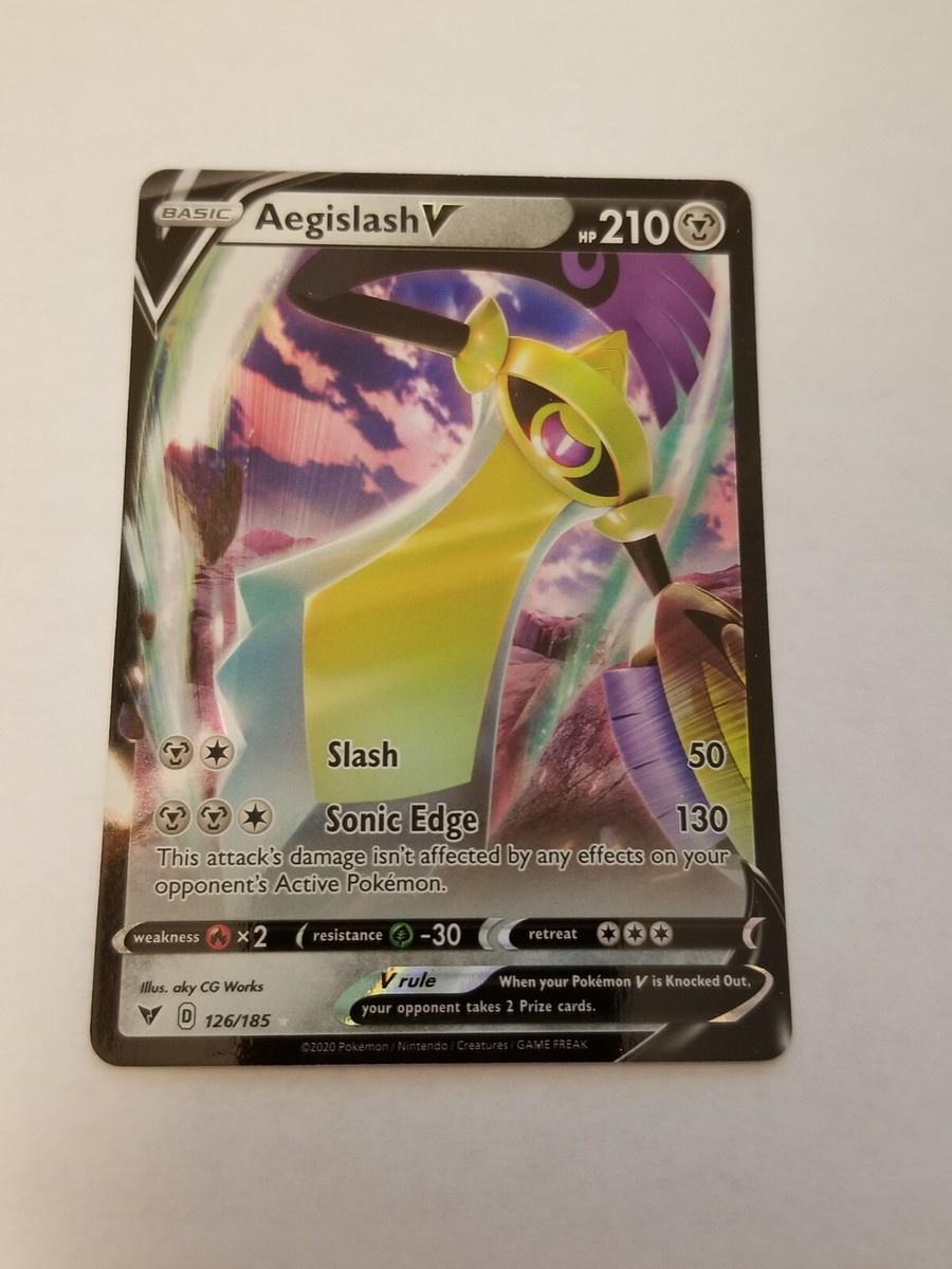 AEGISLASH V 126/185 Ultra Rare Vivid Voltage Pokmon Card Near Mint AEGISLASH V 126/185 Ultra Rare Vivid Voltage Pokmon Card Near Mint
