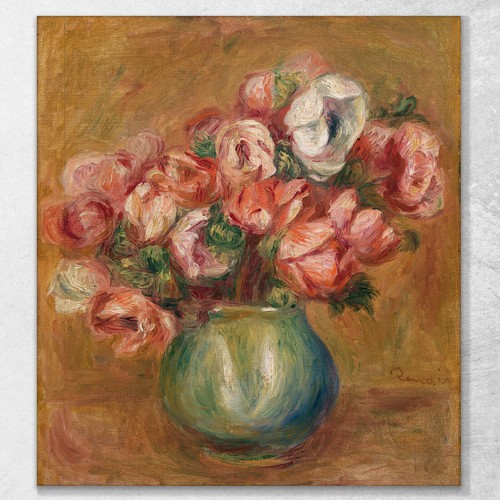 Anemoni Anemoni Pierre-Auguste Renoir, par142 quadro stampato su tela - Imagen 2 de 4