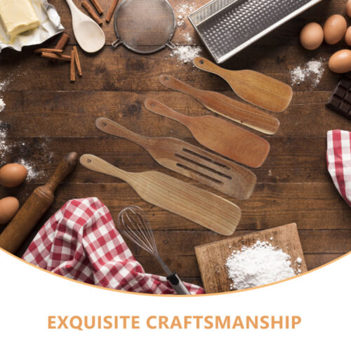 5 Pcs Wooden Pizza Shovel Dough Scraper for Sourdough Serving Utensils - Picture 6 of 12
