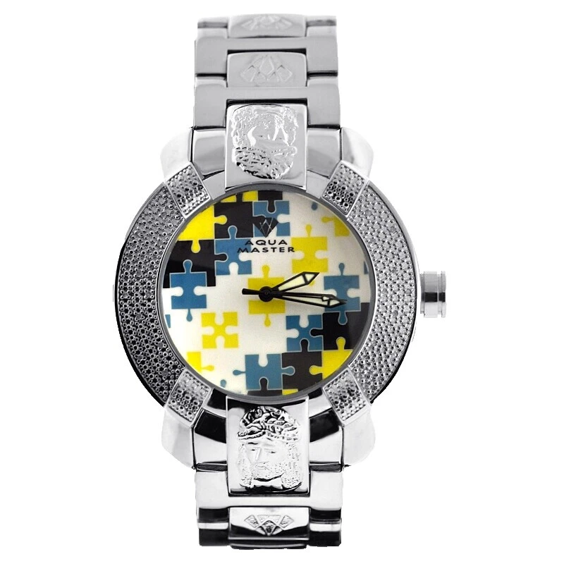 Aqua Master Diamond Accent Luxury Wristwatches