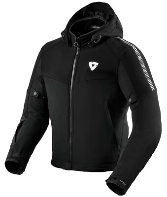 Jacke Jacket Motorrad Rev'It Revit Proxy H2O Softshell Schwarz TG-S