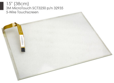 15'' 38cm 3M MICROTOUCH SCT3250 TOUCHSCREEN p/n 32935 5-WIRE KAPAZITIV TOP! V722