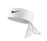 Nike Dri-fit Head Tie Unisex Headband Tennis Basketball-color White