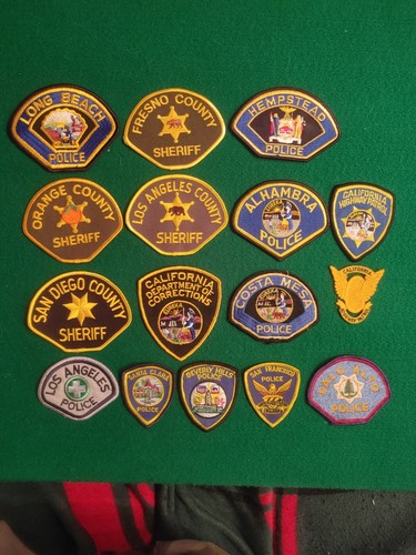 Lot (16) Vintage unbenutzt verschiedene California Police Corrections Patches CHiP's - Bild 11 von 11
