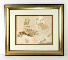 Angela Reichert Abstract Mixed Media 3D Wall Art Framed