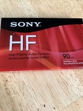  New Sony HF 90 Minute High Fidelity Normal Bias Blank Audio Cassette Tape