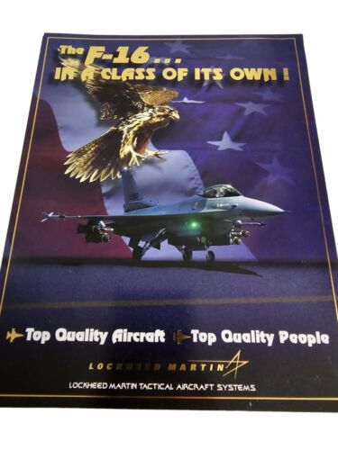Lockheed Martin F-16 Poster Advertising Class Of It’s Own