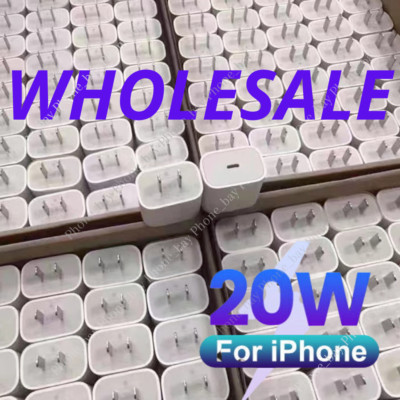 20W PD USB-C Power Adapter Fast Wall Charger For Apple iPhone 13 14 15 Wholesale