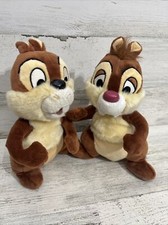 Disney Parks Chip n Dale 9 " Beanbag Plush Set Of Two
