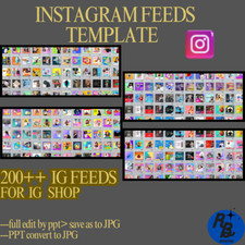 200 Instagram Feeds Template - FOR INSTAGRAM SHOP