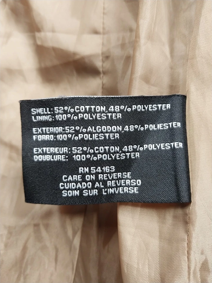 Trench coat Nine West para mujer mediano con cinturón forrado bolsillos chaqueta ligera Foto 4 de 4