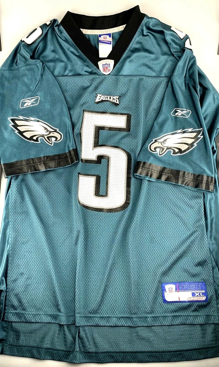 Reebok Donovan McNabb Philadelphia Eagles Jersey 5 Size XL NFL Aqua Vintage
