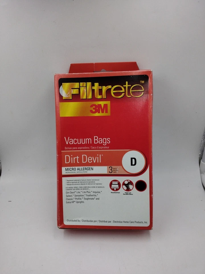 Filtrete 3M Vacuum Bags Dirt Devil D 65701A 3 Bags - See Description For Models - Image 3 of 4