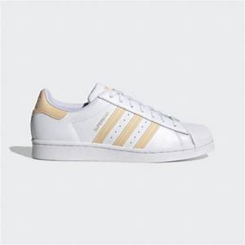 [H00128] Adidas SUPERSTAR Men's Low Top Casual Shoe Cloud White/Glow Orange*NEW*