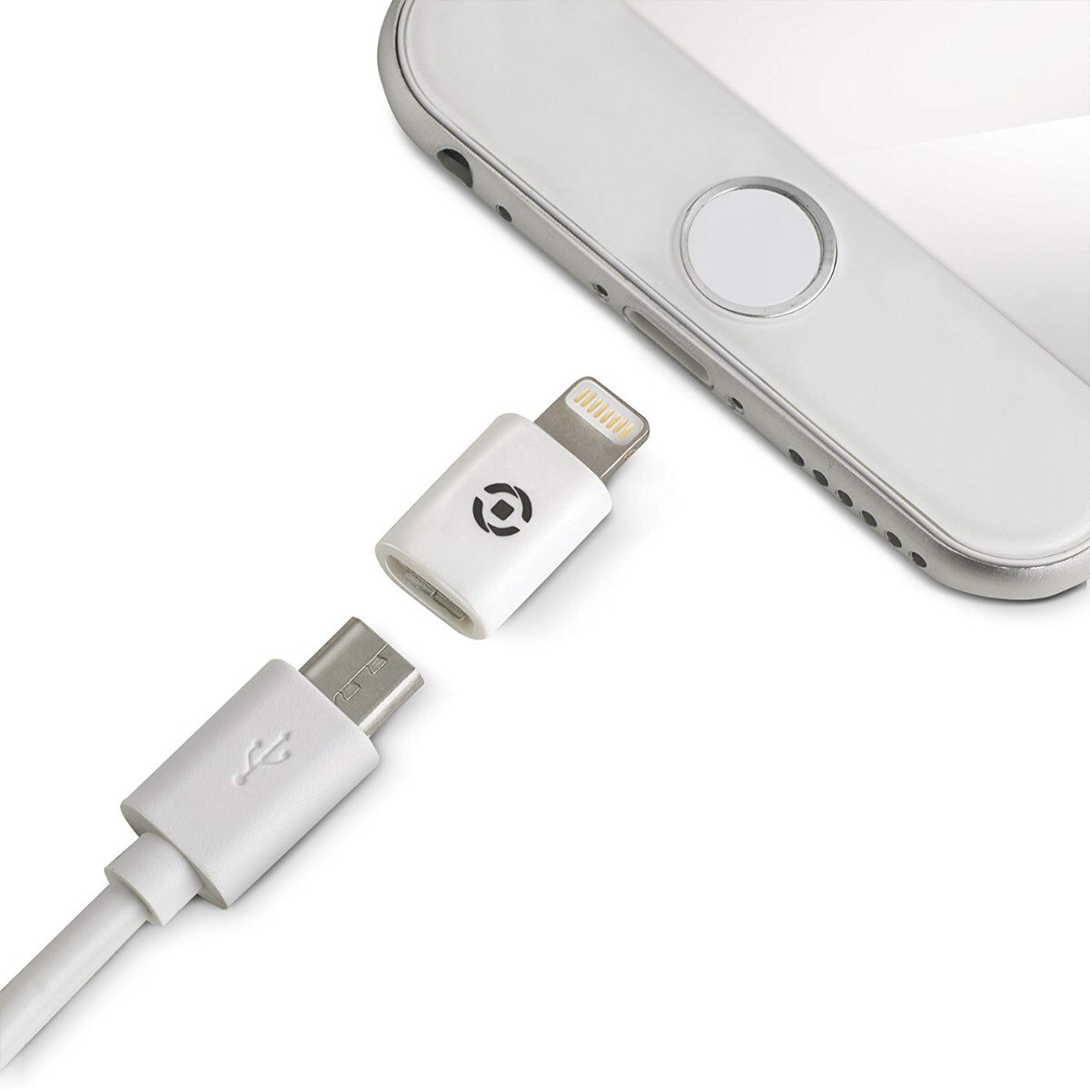 adaptador Lightning USB Celly ADLIGHTWH para Apple, Color Blanco