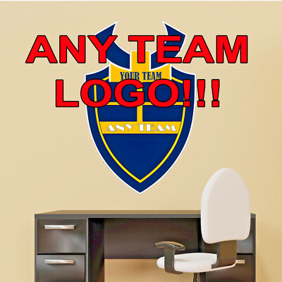 Jedes Sport Team Abzeichen Logo Wappen große Wandaufkleber Kunst Wandbild Aufkleber Raumdekor