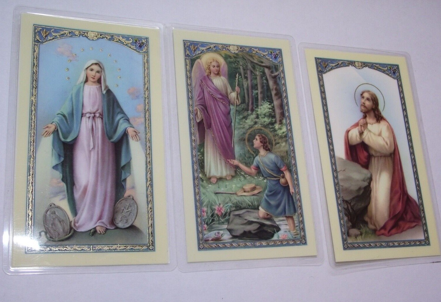 Lot pocket cards I said a prayer for you today St Raphael the Archangel  Bernard | eBay